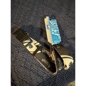NBA Brooklyn Nets Adjustable Dog Collar Large Black White Basketball Pet Gear